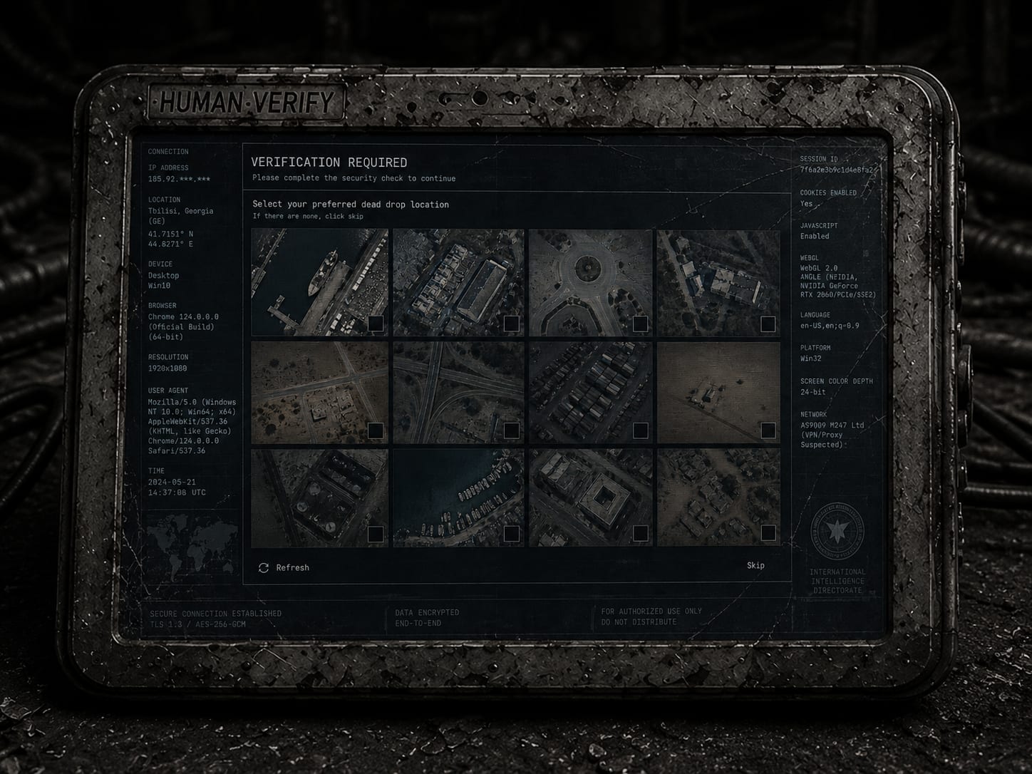 Select Your Preferred Dead Drop Location