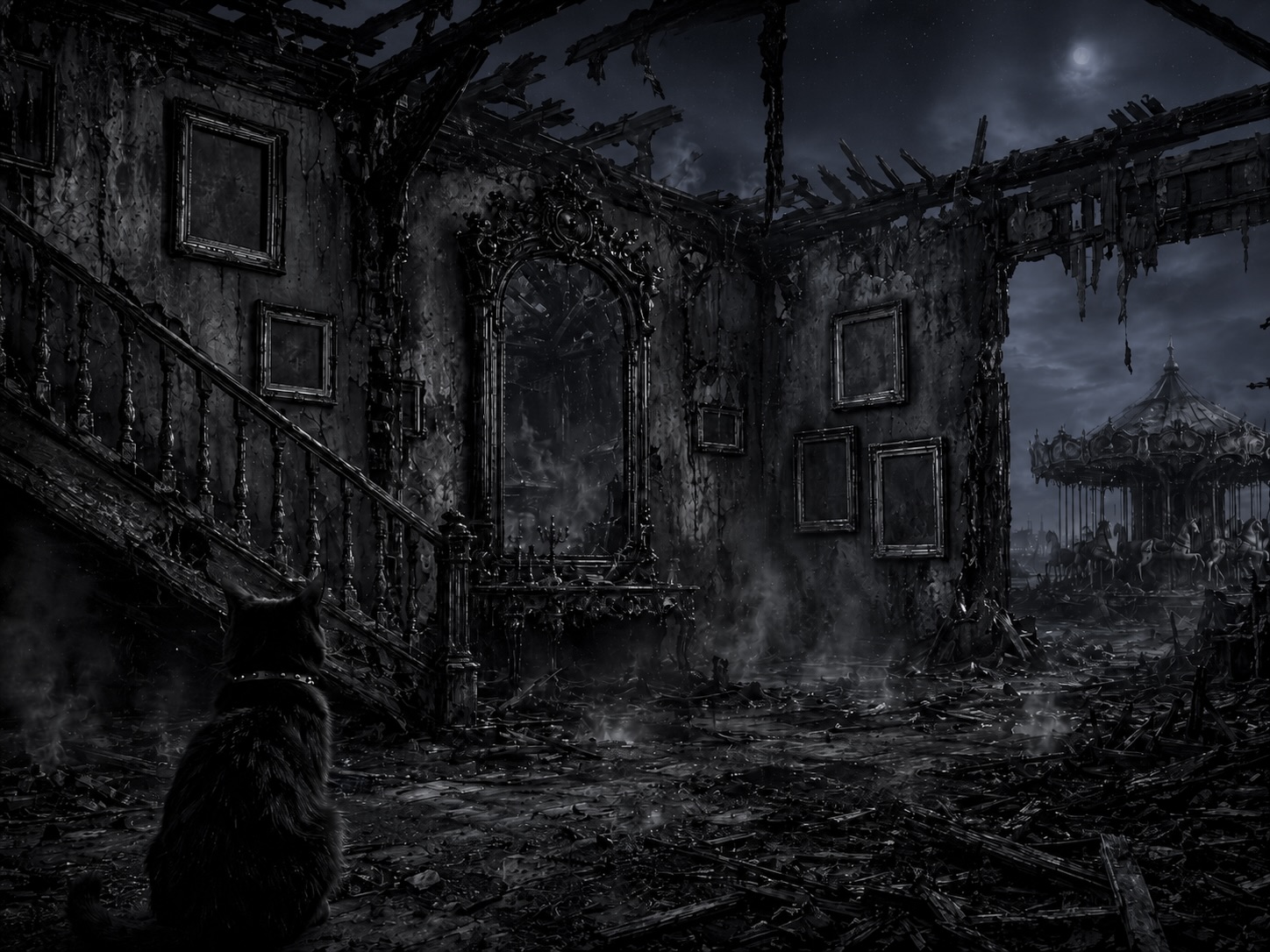 Plate II — the burnt room